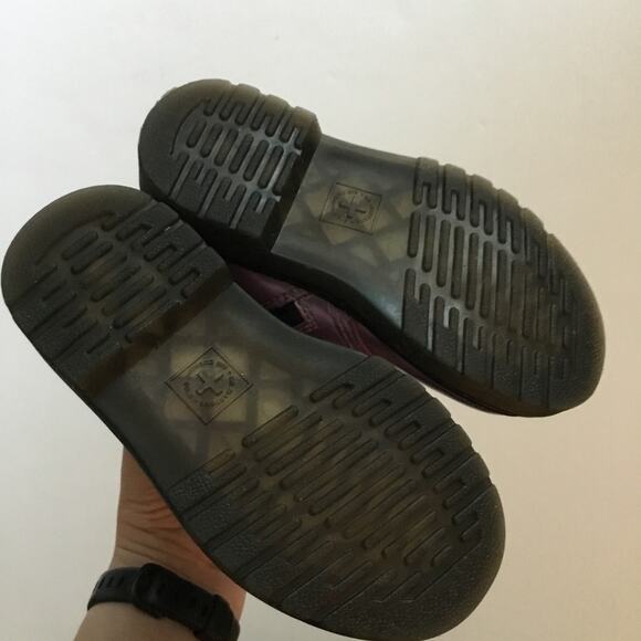 Dr. Martens metallic pink lace up boots with zipper - Picture 6 of 8